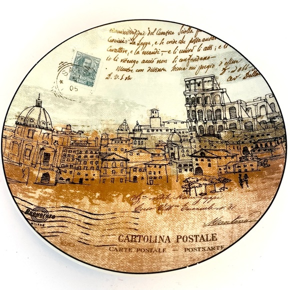 Pier 1 Imports Cityscape 6” Decorative Plates - Set of 2 - Picture 3 of 5